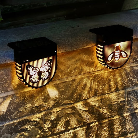 MIRALUX – Solar HollowGlow Fence Lights 2-Pack