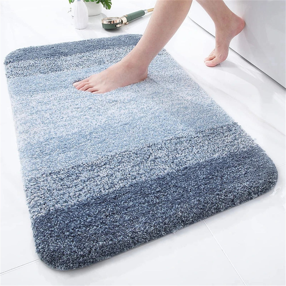 LUXCONTOUR – Tapis de toilette doux avec design antidérapant moelleux