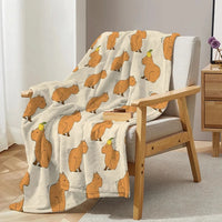 CAPYCHARM – Capybara Blanket for Playful Home Comfort