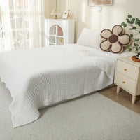 MUSLINOVA – Cotton Muslin Throw Blanket Lightweight Boho Comfort