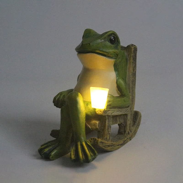 FROGLIVA – Lampe solaire grenouille pour décoration extérieure