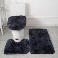SOFTLAVO – Ensemble housse de toilette et tapis de bain style élégant
