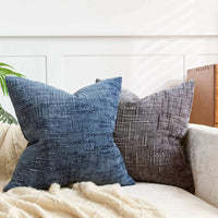 BAMVELORA – Bamboo-Textured Pillow Cover for Elegant Sofa Styling