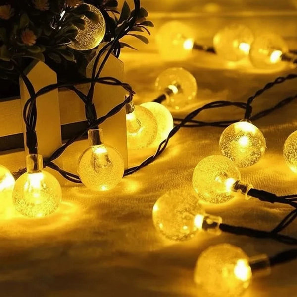 FAIRYNEST – Guirlandes lumineuses en cristal pour fêtes de jardin et patio