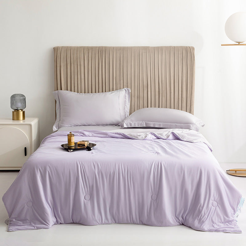 SILKCHILL – Couverture en soie glacée douce et respirante pour l’été