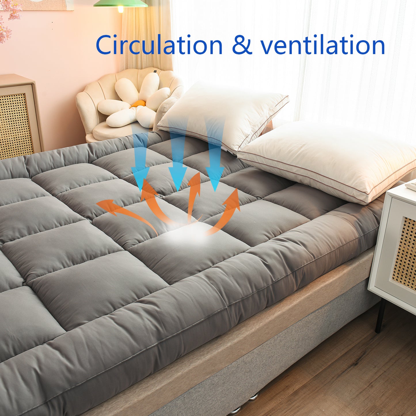 PRESSURENEST – Housse de matelas épaisse pour relaxation corporelle complète