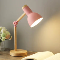 TURNGLOW – Adjustable Wooden Table Lamp Soft Eye Comfort