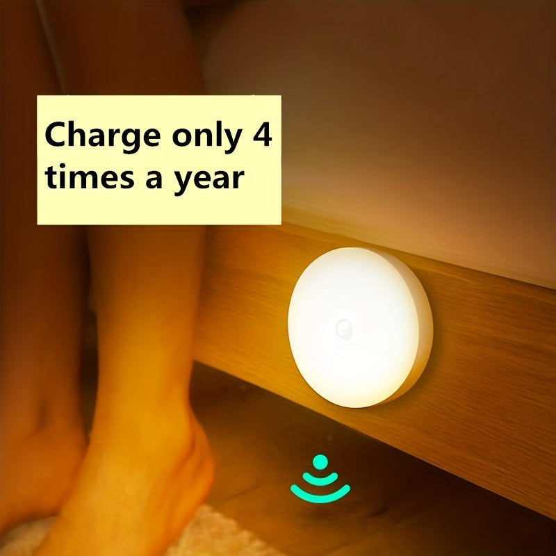 Sensing LED Night Light - Motion Sensor Light Indoor with USB Rechargeable Battery 0