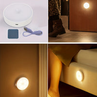 Sensing LED Night Light - Motion Sensor Light Indoor with USB Rechargeable Battery 2