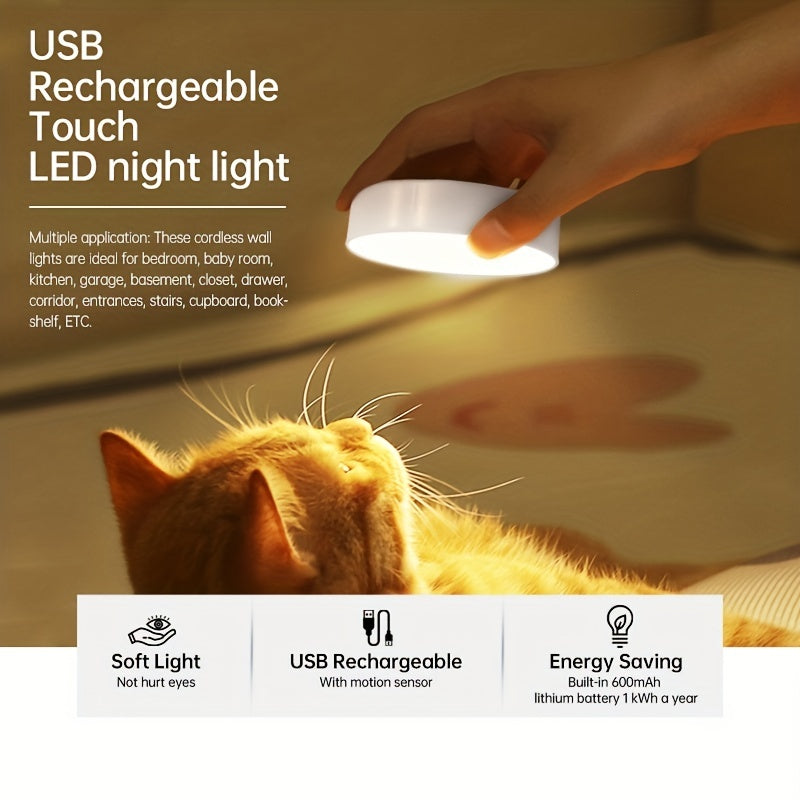 Sensing LED Night Light - Motion Sensor Light Indoor with USB Rechargeable Battery 3
