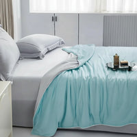 SILKCHILL – Couverture en soie glacée douce et respirante pour l’été