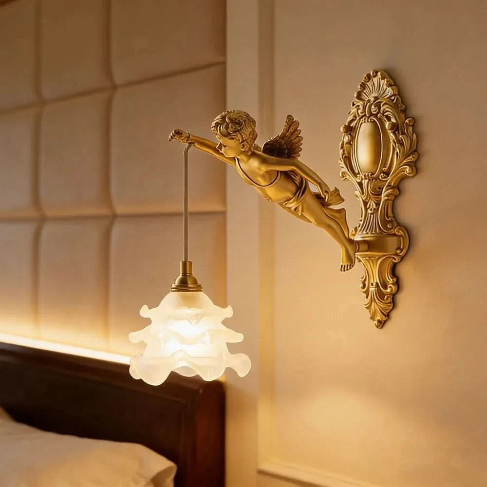 LUMICHERIX – Decorative Angel Wall Light for Timeless Home Elegance