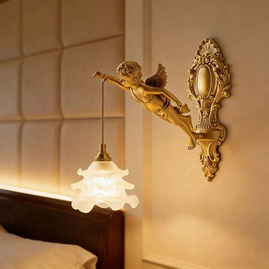 LUMICHERIX – Decorative Angel Wall Light for Timeless Home Elegance