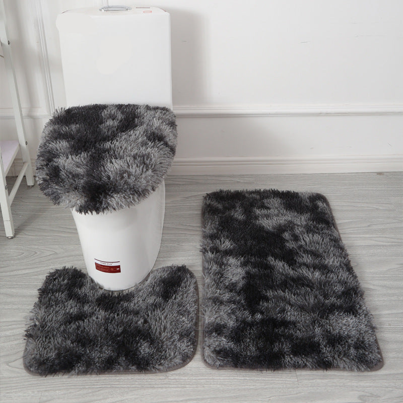 SOFTLAVO – Ensemble housse de toilette et tapis de bain style élégant