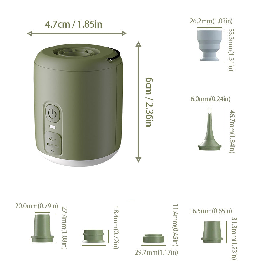 LANTERNAIR – Tiny Air Pump with Built-In Camping Light