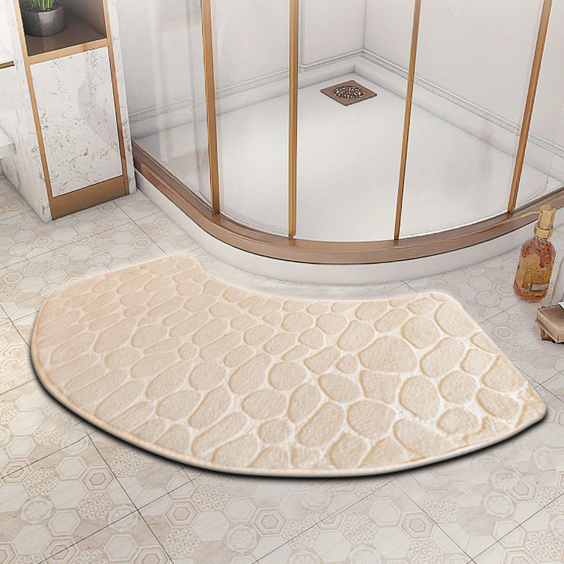 VELVOSTONE – Tapis de bain en velours 3D antidérapant à séchage rapide