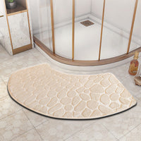 VELVOSTONE – Tapis de bain en velours 3D antidérapant à séchage rapide