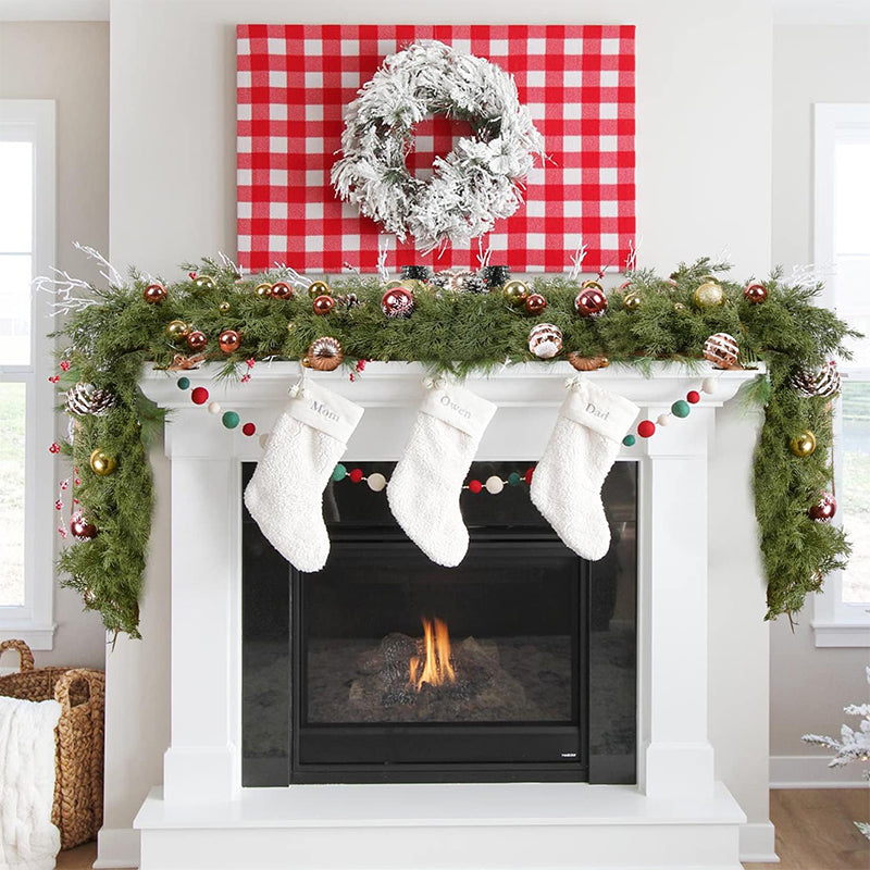 YULEDRAPE – Real-Touch Norfolk Pine Garland for Refined Christmas Styling