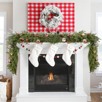 YULEDRAPE – Real-Touch Norfolk Pine Garland for Refined Christmas Styling