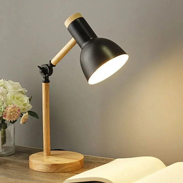 TURNGLOW – Lampe de table en bois réglable, confort doux pour les yeux