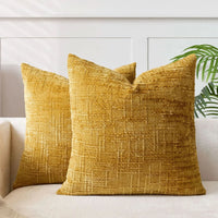 BAMVELORA – Bamboo-Textured Pillow Cover for Elegant Sofa Styling