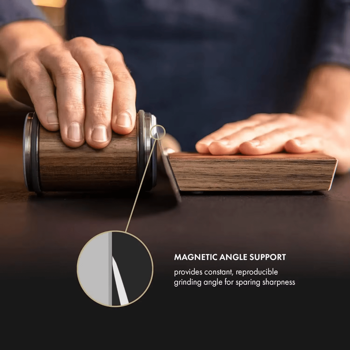 SharpEdge - Professional Knife Sharpener with Diamond Roller & Magnetic Guide 2