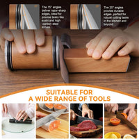SharpEdge - Professional Knife Sharpener with Diamond Roller & Magnetic Guide 4