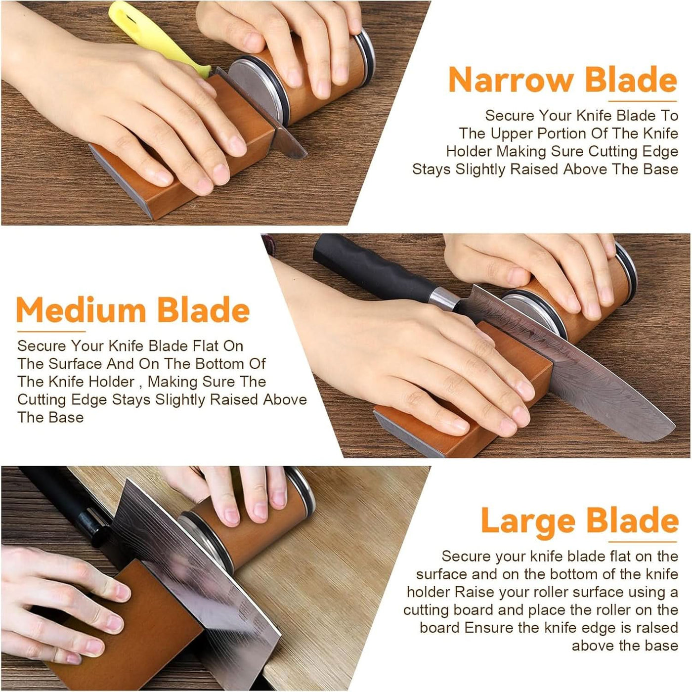 SharpEdge - Professional Knife Sharpener with Diamond Roller & Magnetic Guide 5