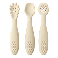 Silicone Baby Utensils Set - 3PCS Soft Fork and Spoon for Easy Toddler Feeding 8