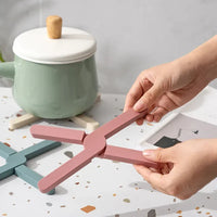 Silicone Trivet for Hot Dishes - Heat Resistant, Foldable Non-Slip Mat 3