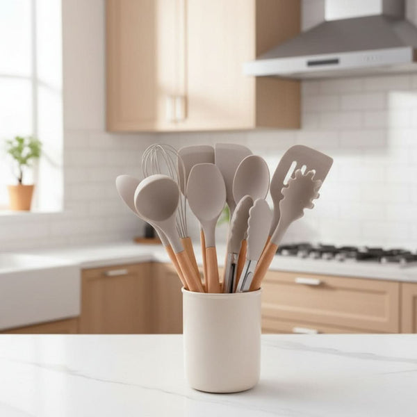SILCRAFT – Heat-Resistant Silicone Utensil Set for Daily Use