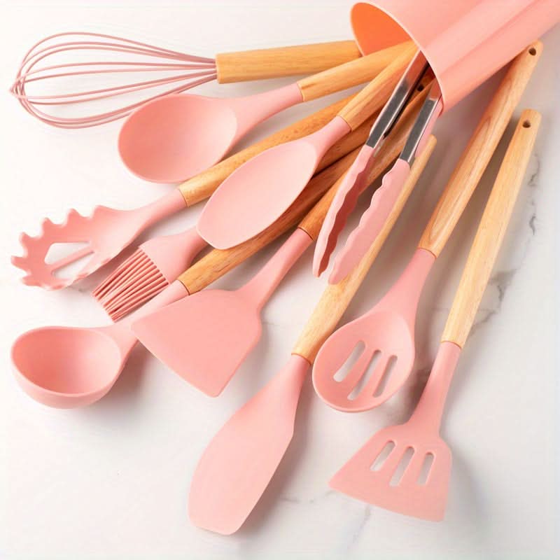 Silicone kitchen utensil set - Heat-resistant & stylish for every kitchen 12