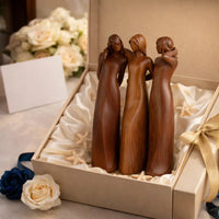 Sisters Sculpture - Elegant Resin Art Celebrating Friendship and Connection 3