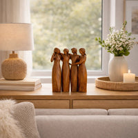 Sisters Sculpture - Elegant Resin Art Celebrating Friendship and Connection 6