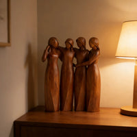 Sisters Sculpture - Elegant Resin Art Celebrating Friendship and Connection 9