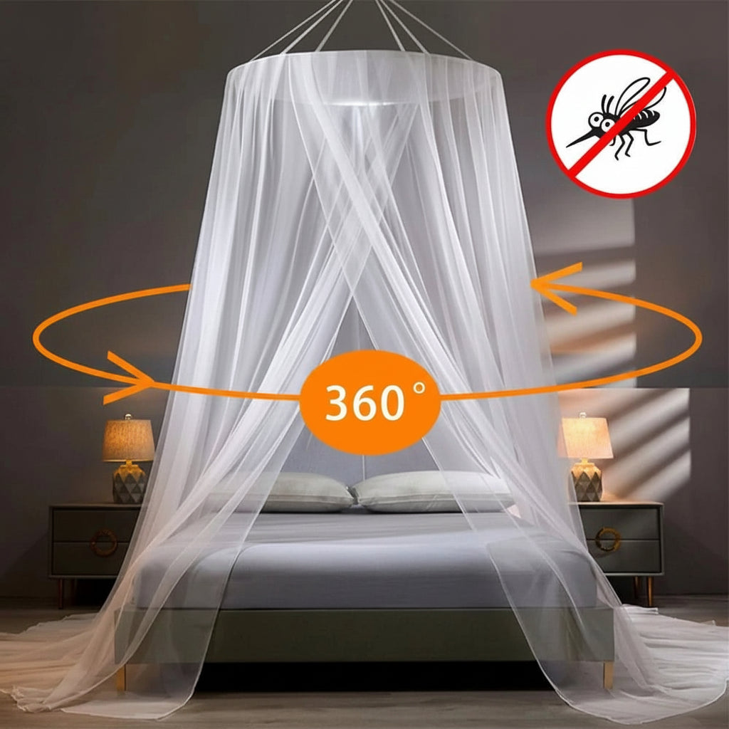 SleepNet - Foldable Mosquito Net for Bed & Camping - Breathable Bug Mesh 5