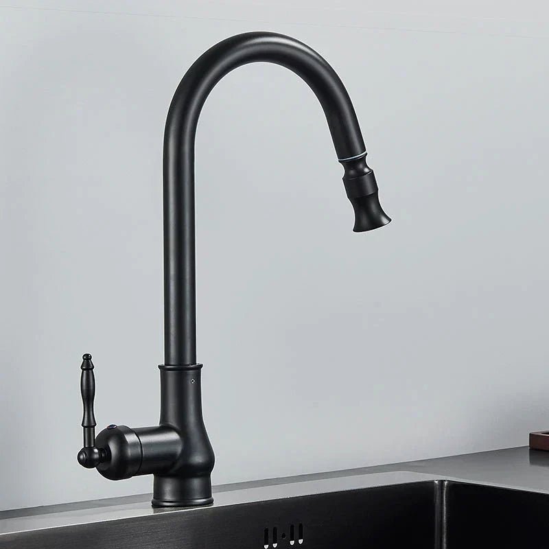 SmartSpout - Antique Bronze Kitchen Faucet With Pull-Out Sprayer For Flexibility 3