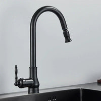 SmartSpout - Antique Bronze Kitchen Faucet With Pull-Out Sprayer For Flexibility 3