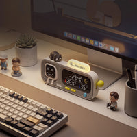 Smart Desktop Temperature and Humidity Clock with Rechargeable Battery 1