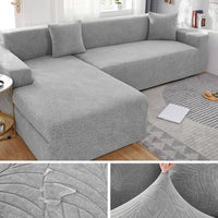 SofaLock - Tailored Polyester Sofa Cover for L-Shaped Sectional Couch Protection 7