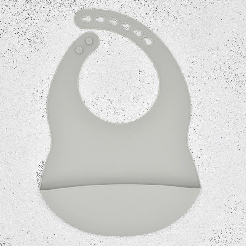 Soft Silicone Baby Bib - Adjustable 4-Speed Design for Mess-Free Feeding 12