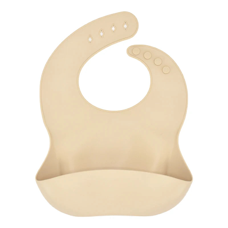 Soft Silicone Baby Bib - Adjustable 4-Speed Design for Mess-Free Feeding 17