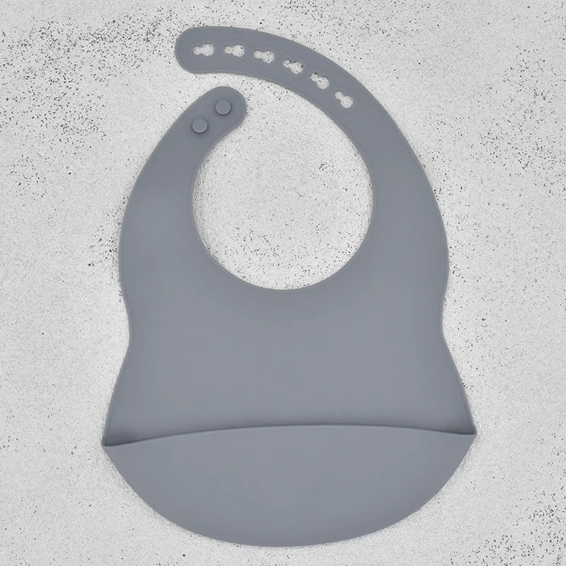 Soft Silicone Baby Bib - Adjustable 4-Speed Design for Mess-Free Feeding 9