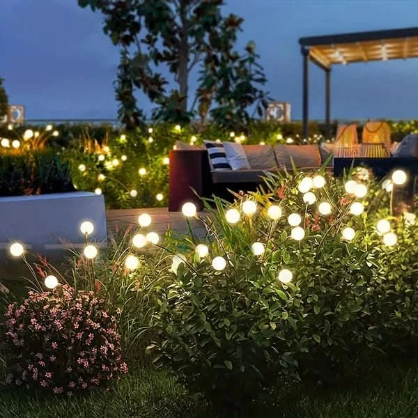 MAGICLIVA – Décoration extérieure solaire en forme de feu d'artifice pour jardins modernes
