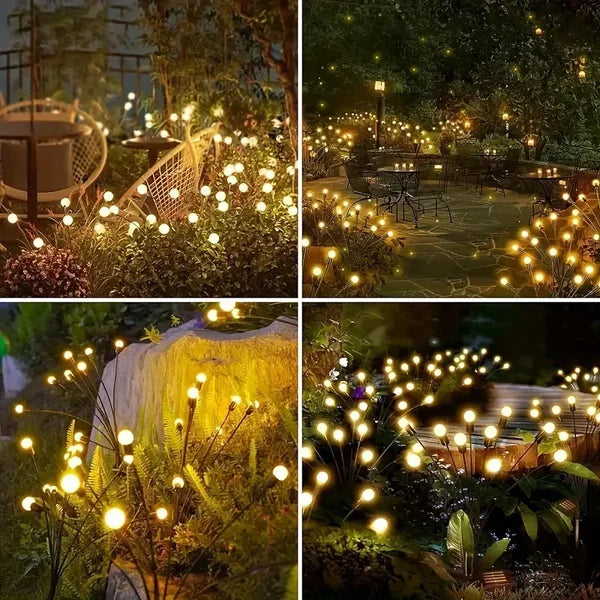 MAGICLIVA – Décoration extérieure solaire en forme de feu d'artifice pour jardins modernes