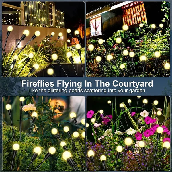 MAGICLIVA – Décoration extérieure solaire en forme de feu d'artifice pour jardins modernes