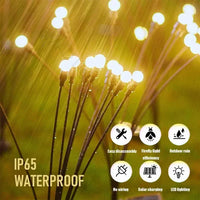 MAGICLIVA – Décoration extérieure solaire en forme de feu d'artifice pour jardins modernes
