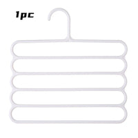 Space-Saving Multi-Layer Pants Hanger Rack – Durable Plastic Pant Hangers with Clips for Organized Wardrobe 4