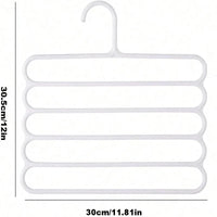 Space-Saving Multi-Layer Pants Hanger Rack – Durable Plastic Pant Hangers with Clips for Organized Wardrobe 5