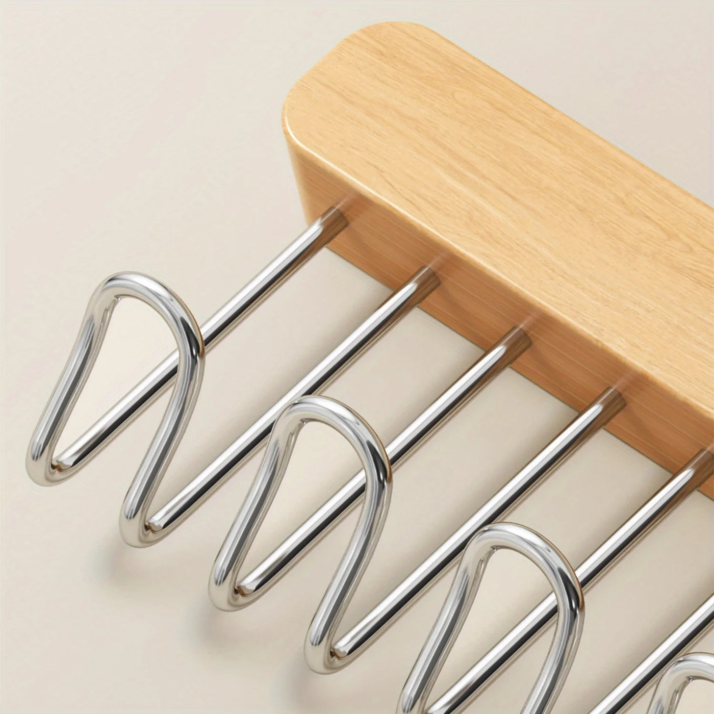 Space-Saving Pull-Out Closet Rod for Efficient Wardrobe Organization 4